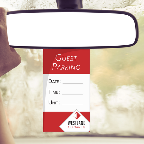 Guest Parking Hang Tags (Pack of 100)